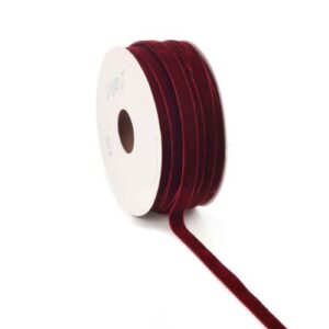 Velvet lint - 9mm - Bordeaux