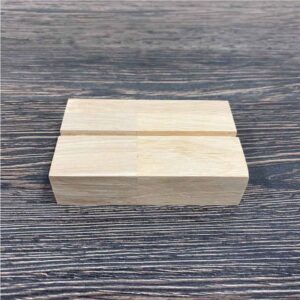 Houten kaarthouder 8,4x5x2,2 cm
