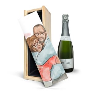 Cava in kist - bedrukt