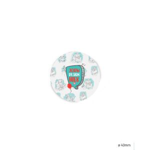 Label - Rond 4cm (met gaatje)