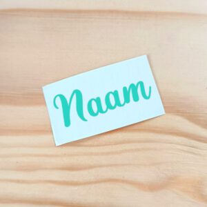 Naamsticker - Egale kleur