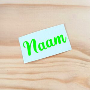 Naamsticker - Fluo