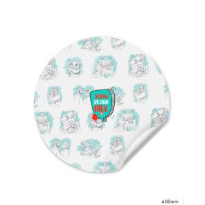 Sticker - Rond 8cm (per 6st.)