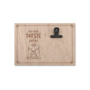 Houten Klembordje – Meter/Peter
