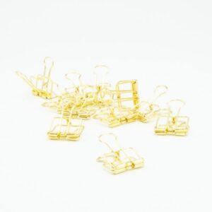 Metalen clips - Goud - per 24st.