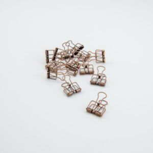 Metalen clips - Brons - per 24st.