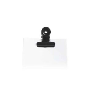 Kleine metalen clip - 12st. - Zwart