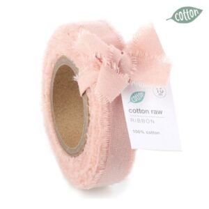 Cotton lint  - 15 mm - Roze
