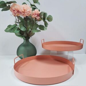 Set van 2 dienbladen Ravenna Roze - D30+D35 cm