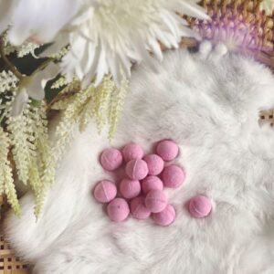 Mini bruisballen Kersen - Donkerroze - 1 kg