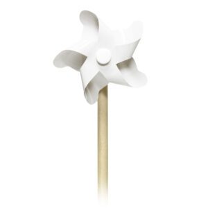 Potlood met windmolen Wit