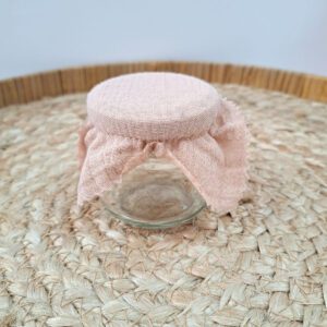Glazen potje Charlotte - Frosted Almond