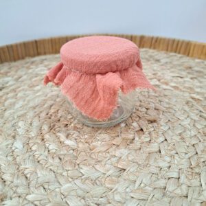 Glazen potje Charlotte - Terracotta