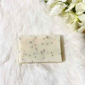 Natuurzeepje crème wit met poppy seeds - 5x7cm - cream avène